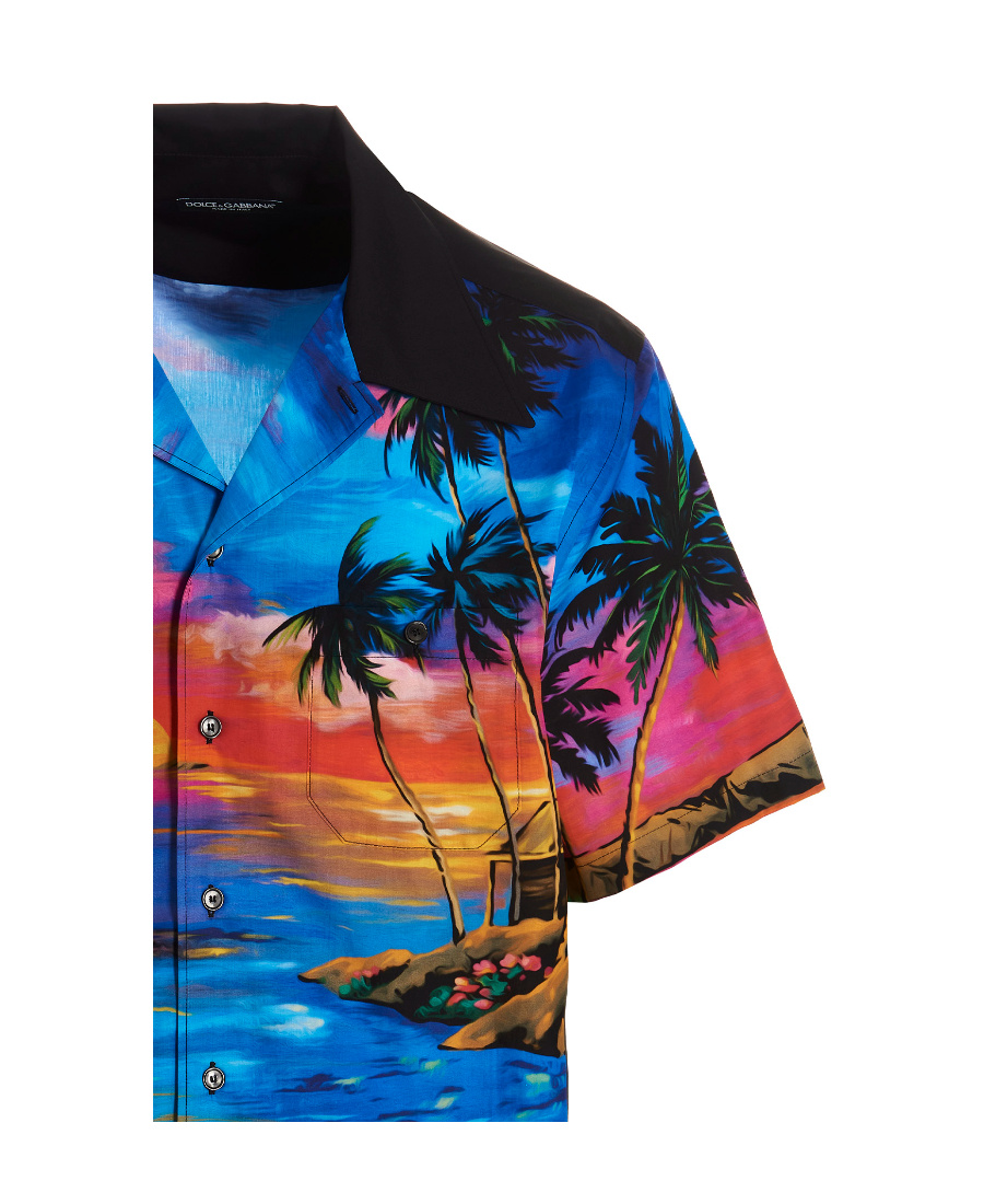 Dolce & Gabbana Print Cotton Shirt In Multicolor