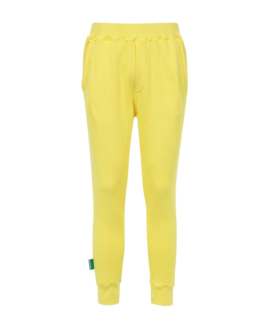 Dsquared2 Jersey-knit Track Pants In Yellow