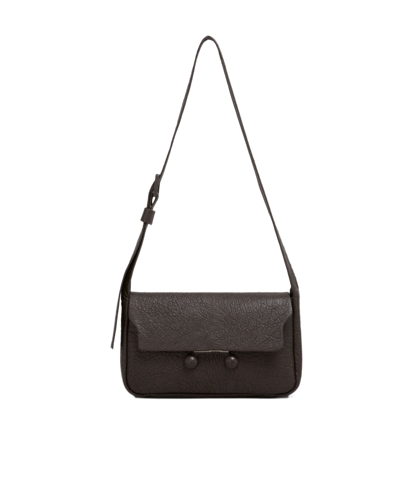 Marni Leather Shoulder Bag In Black