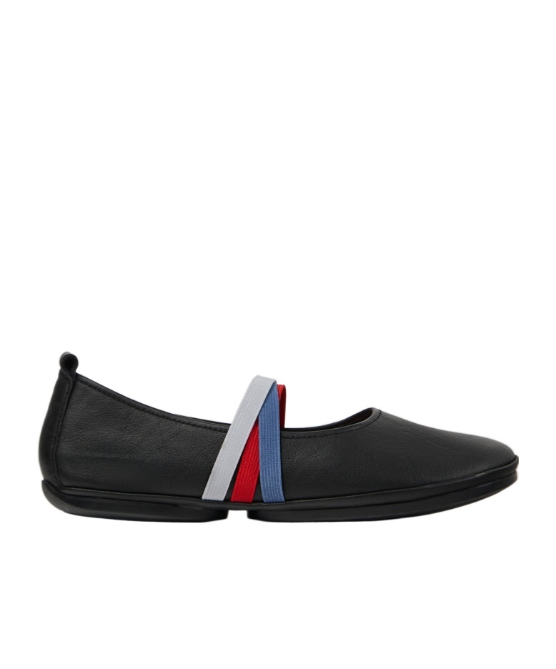 Camper Round Toe Ballet Shoes In Black