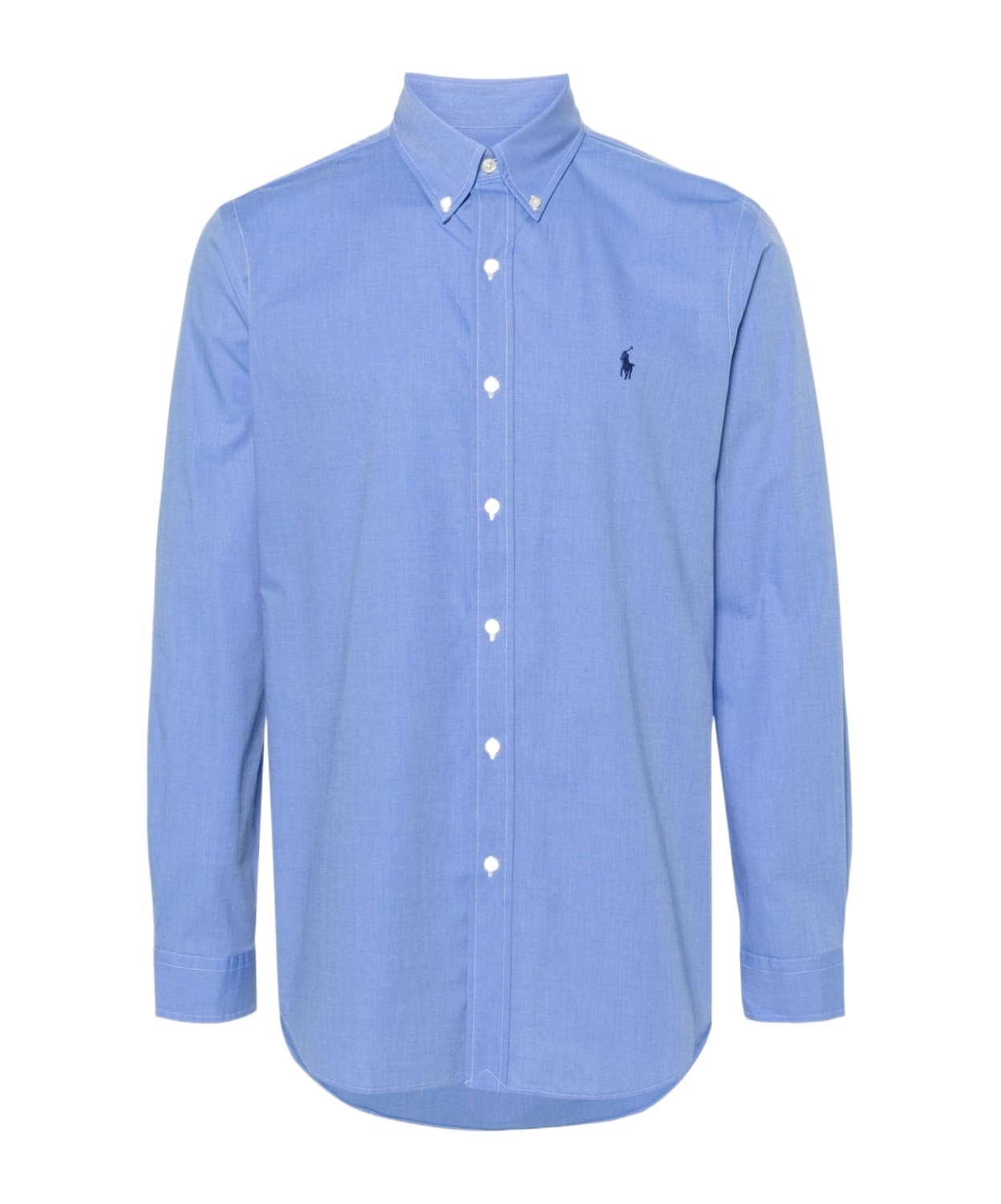 Polo Ralph Lauren Classic Fit Garment Dyed Oxford Shirt Bastille Blue In Blue