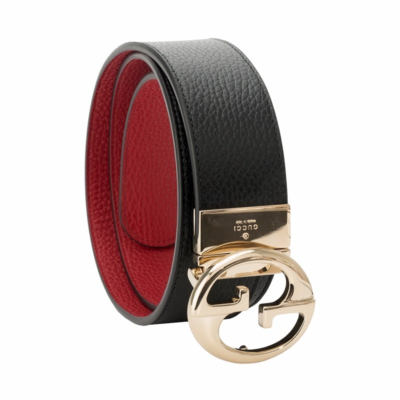 Gucci Metal Buckle Belt In Black