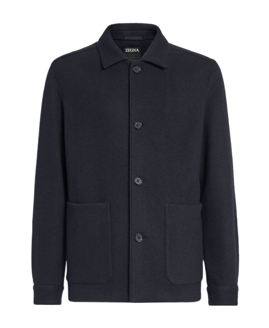 Shop Zegna Buttoned-up Single-breasted Coat In Black