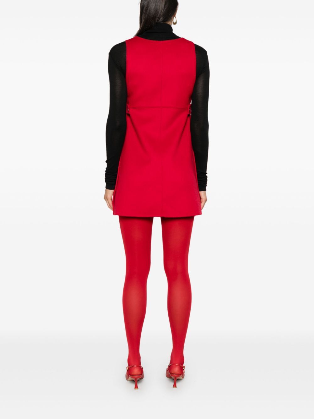 P.a.r.o.s.h Leak Belted Mini Dress In Red
