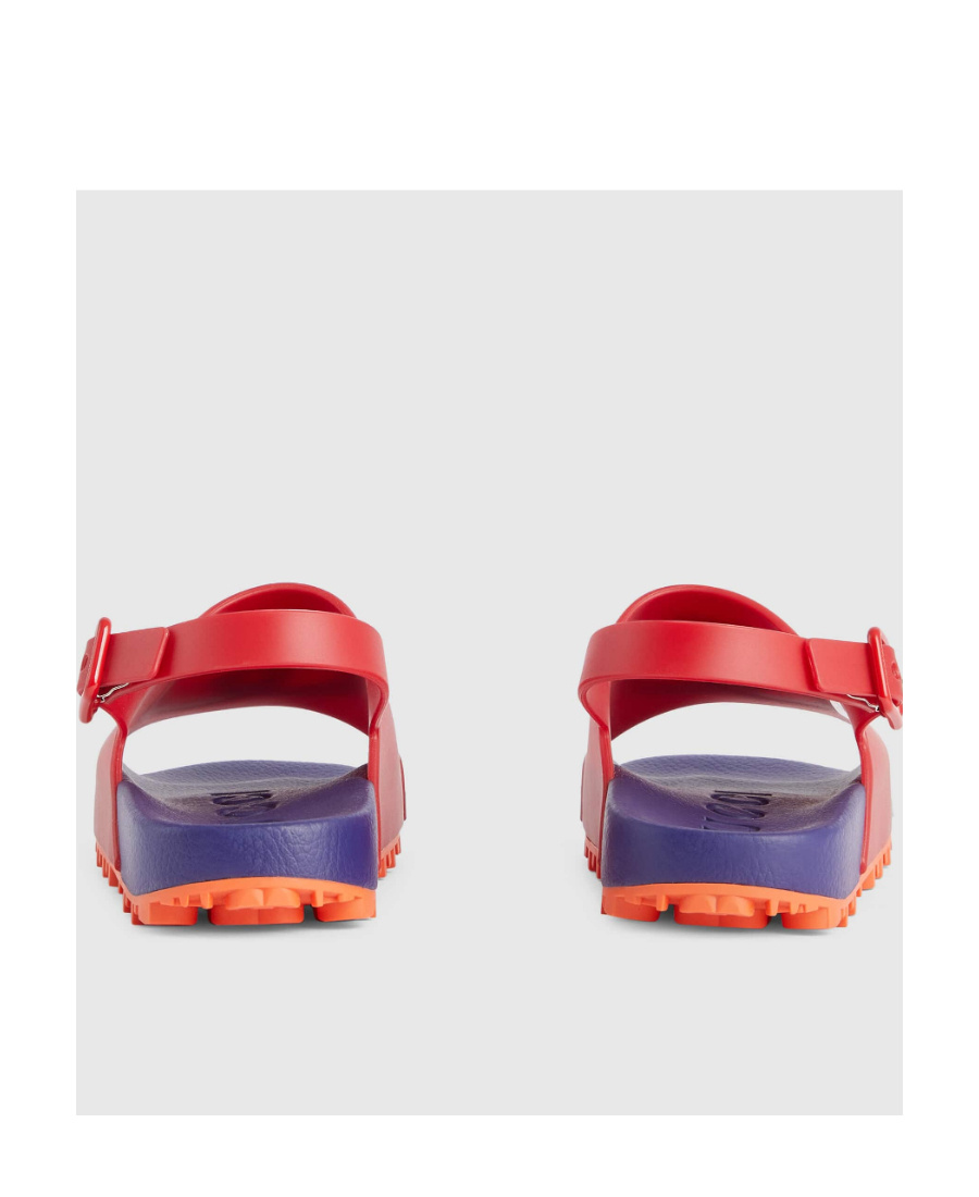 Gucci Interlocking G Sandals In Red
