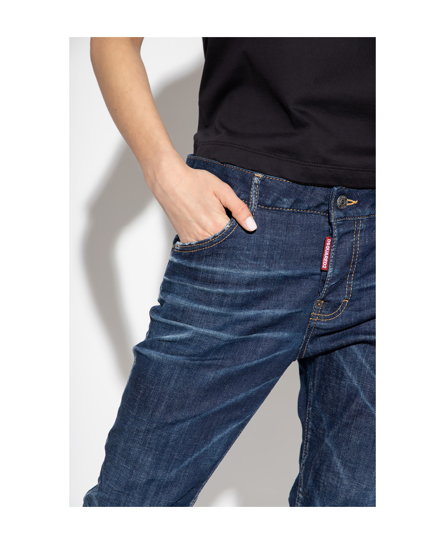 Dsquared2 Skater Mid-rise Slim Jeans In Blue