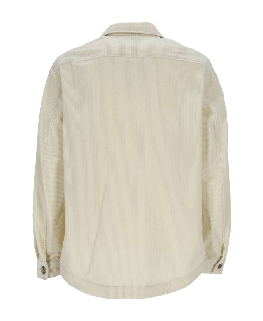 Hugo Boss Cotton Shirt Jacket In Nude
