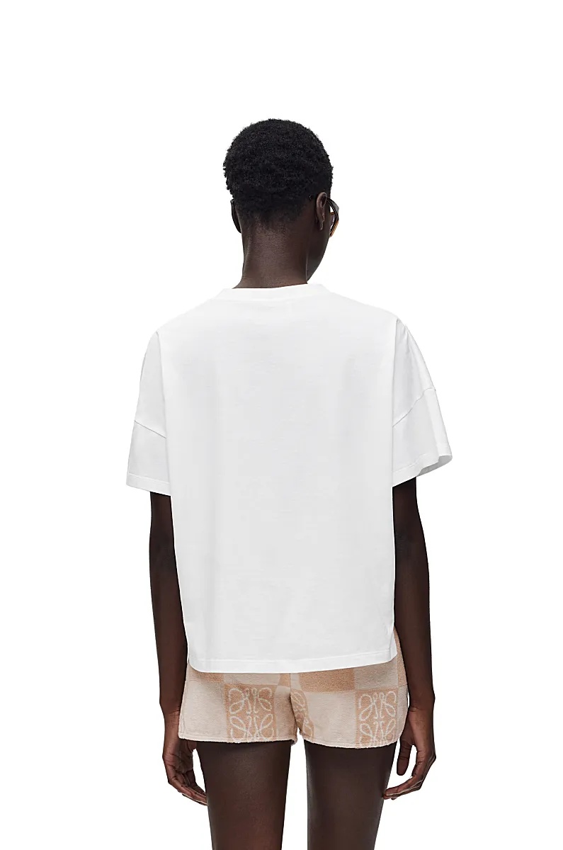 Loewe Boxy Fit T-shirt In Cotton In White