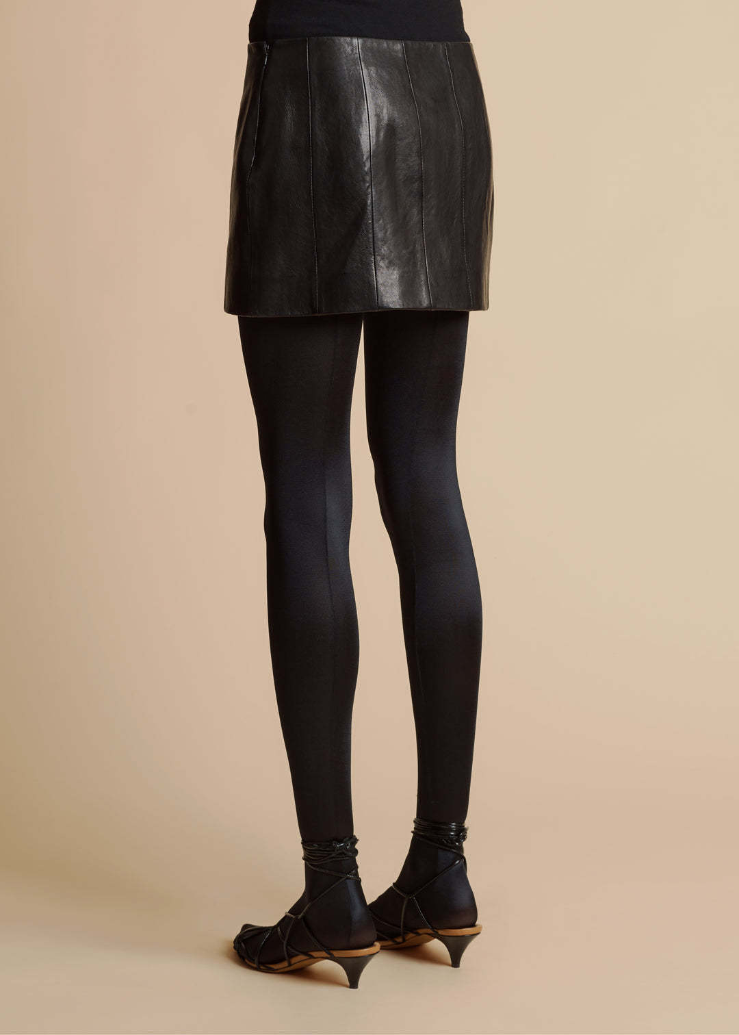 Khaite Meelar Mini Skirt In Black