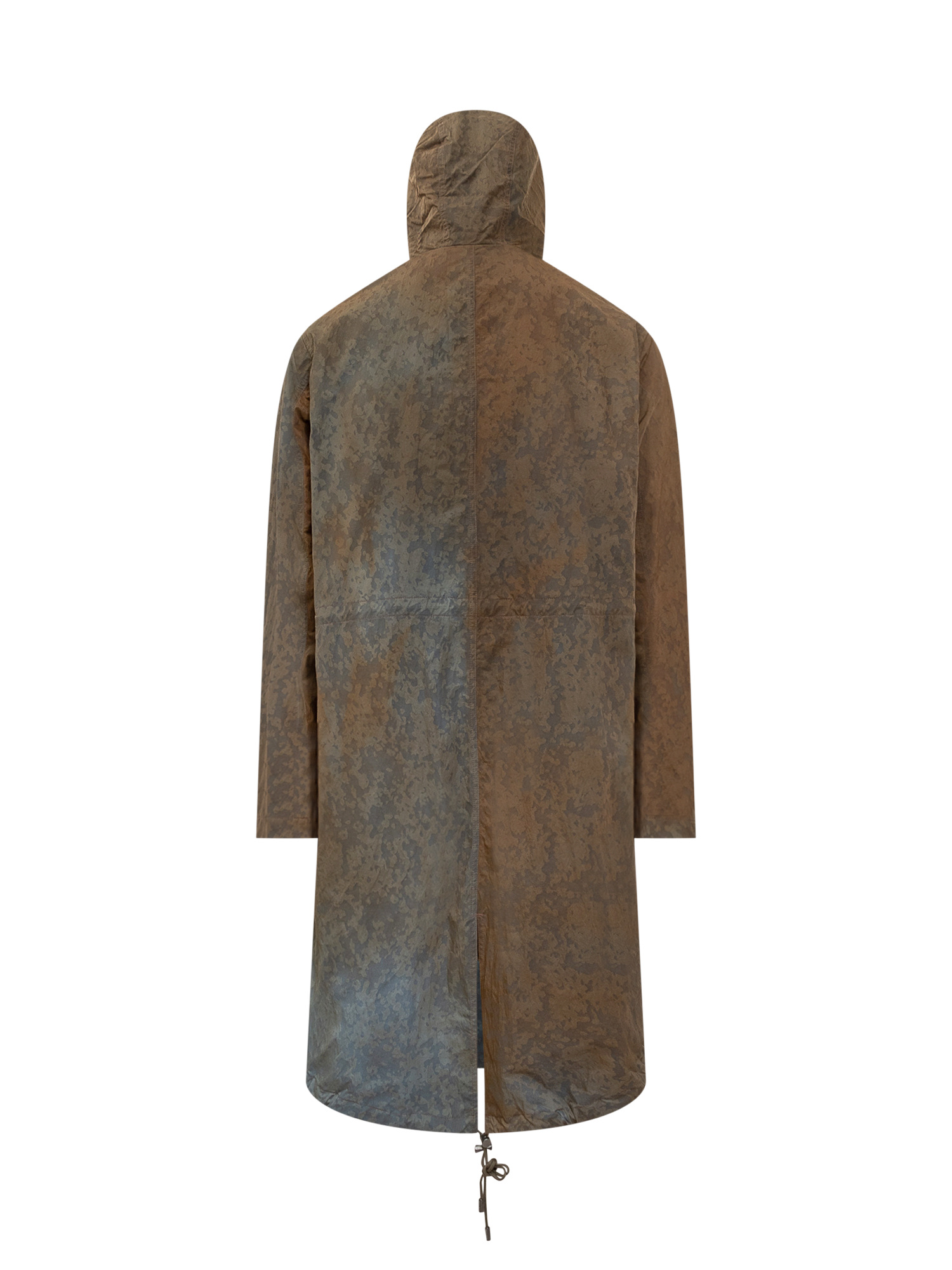 Woolrich Fishtail Parka Coat In Brown