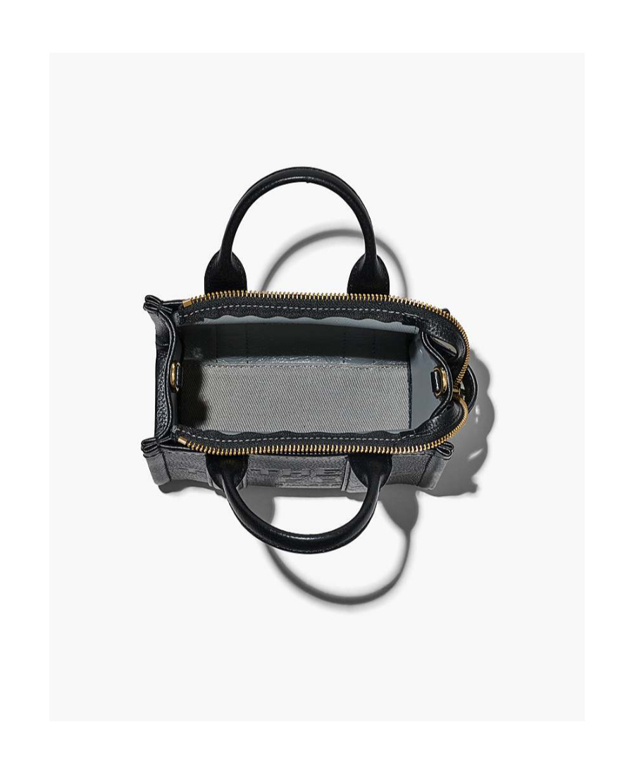 Marc Jacobs Micro The Leather Tote Bag In Black