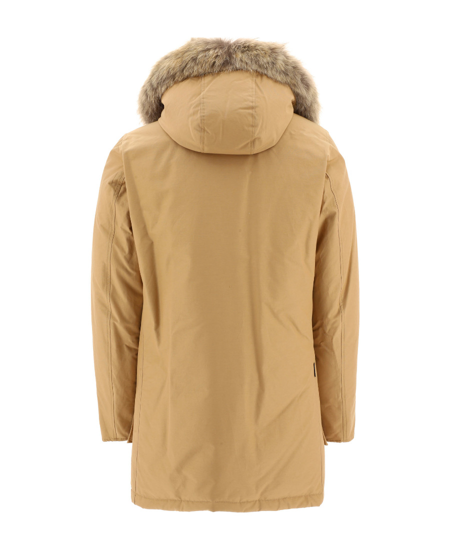 Woolrich Down Jacket "arctic" In Nude