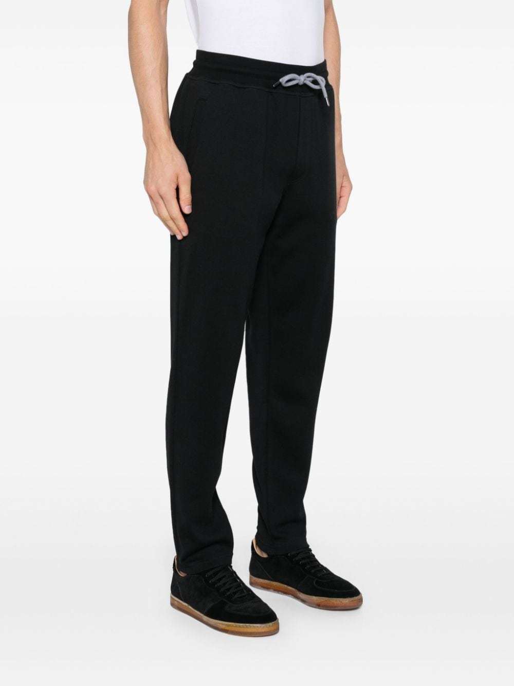 Brunello Cucinelli Elastic Waistband Casual Pants In Black