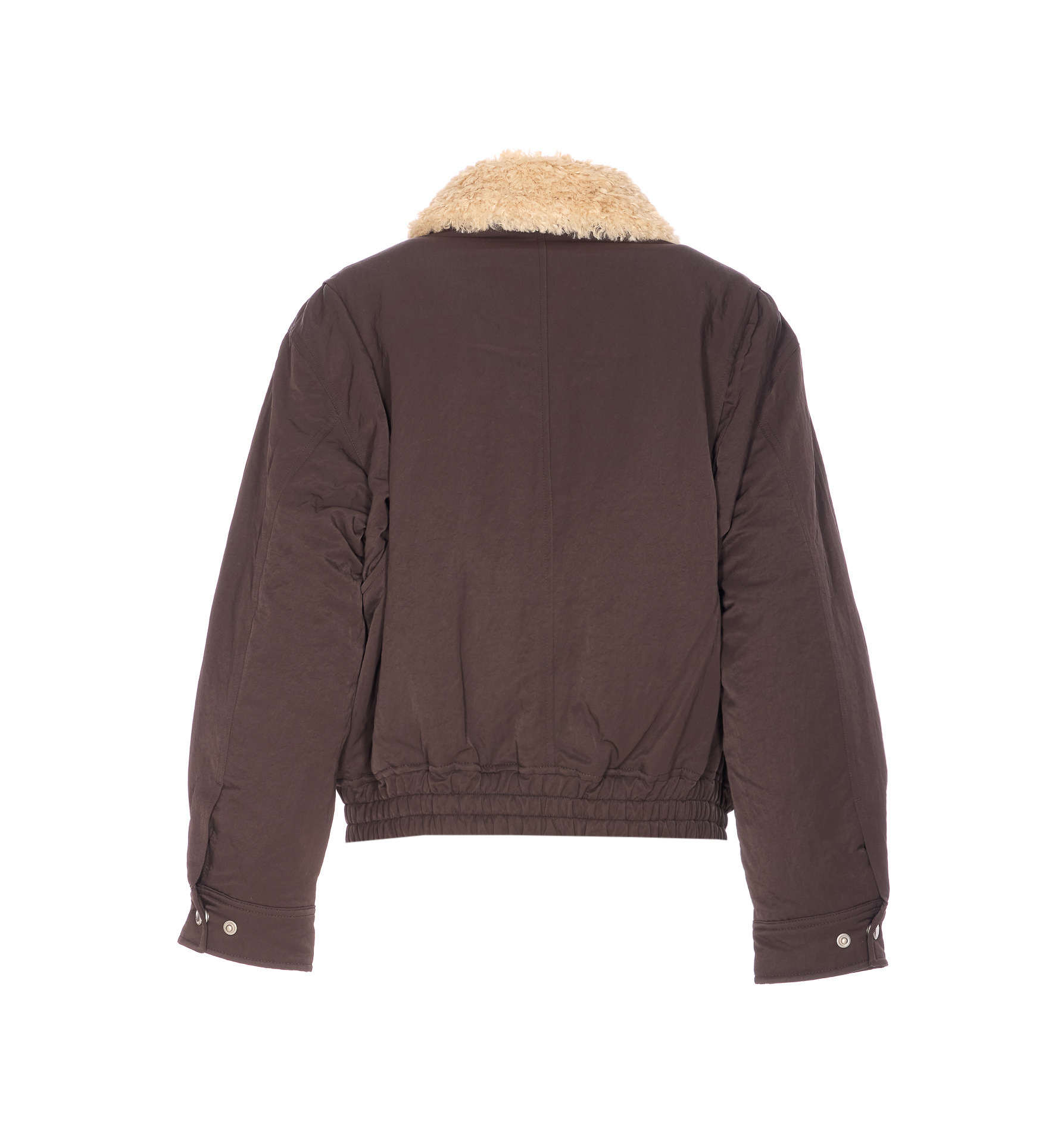 Dunst Brown Padded Jacket With Frontal Zip Closure In Brown