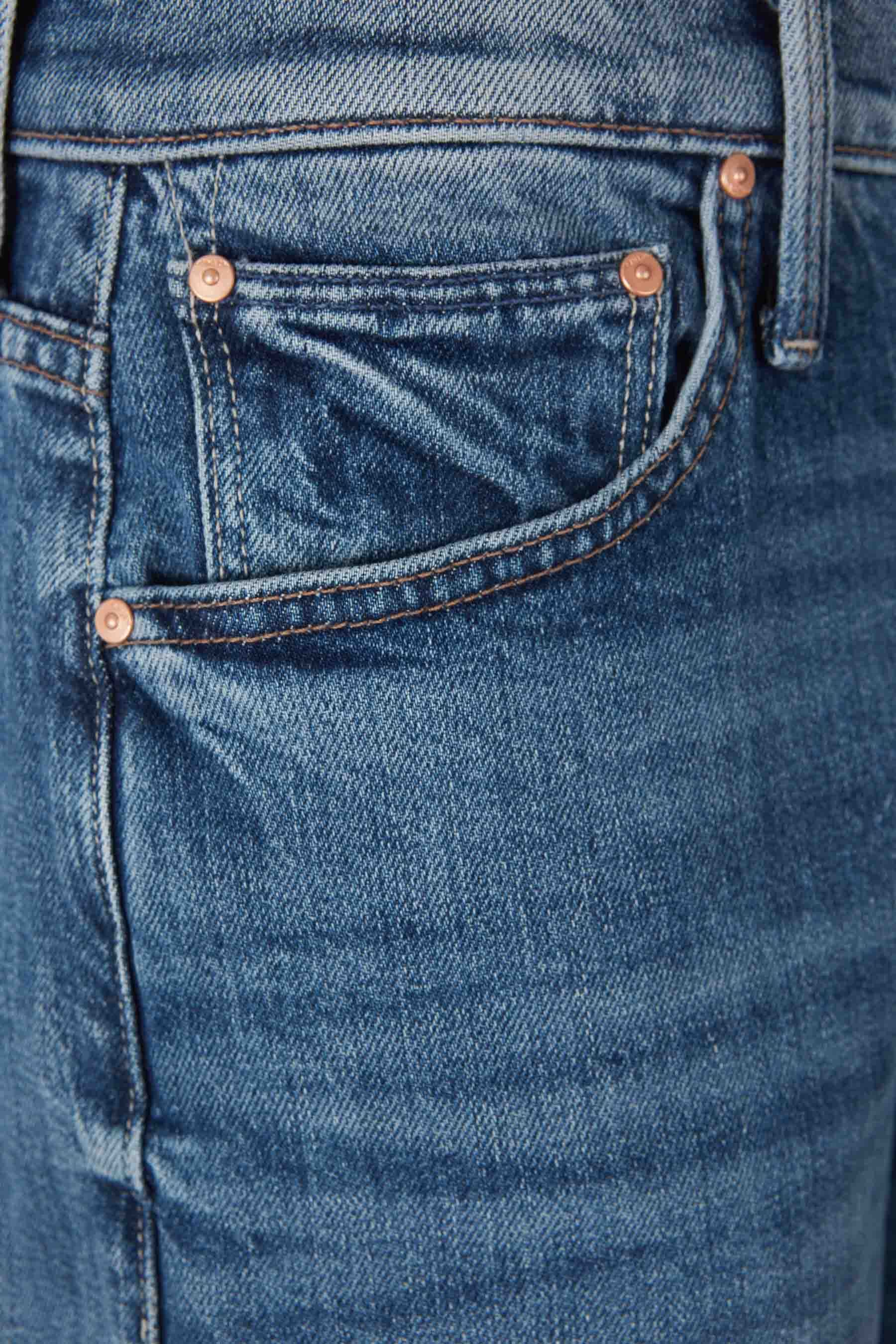 Mother Blue The Mid Rise Maven Sneaker Jeans In Blue