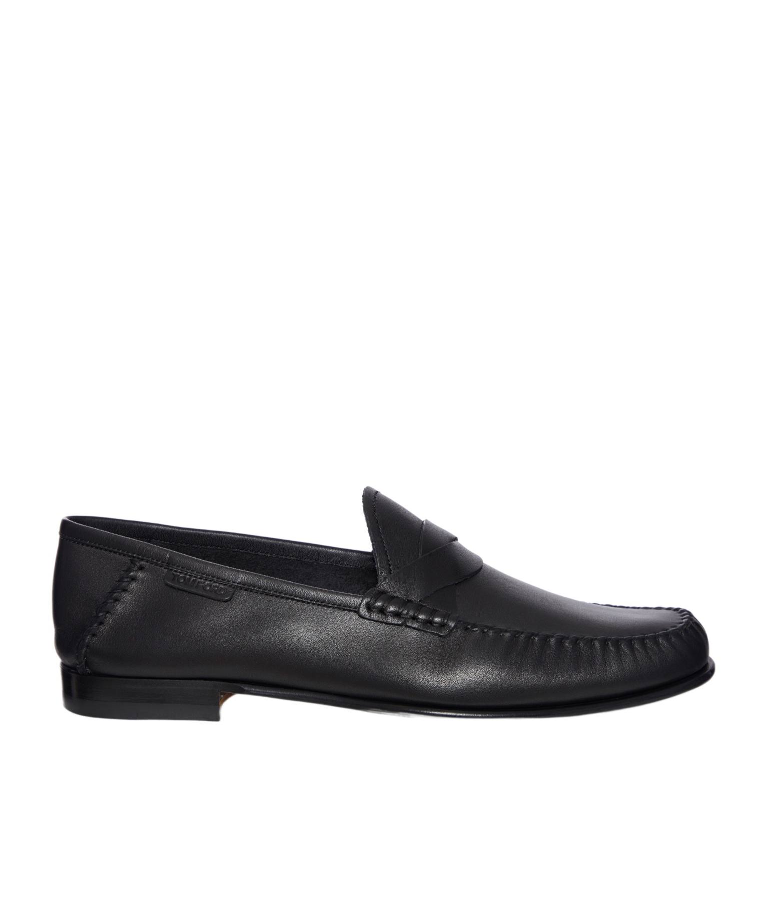 Tom Ford Ripley Smooth Leather Moccasin With Braided Band In Black