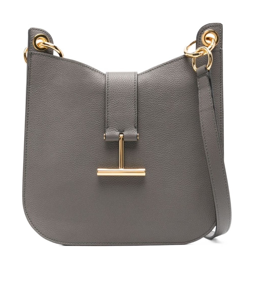 Tom Ford Borsa A Spalla Tara Piccola In Gray