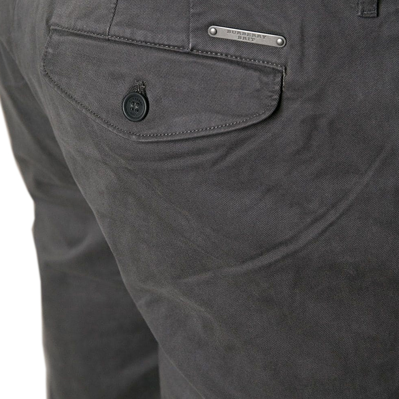 Burberry Belt-loop Casual Pants In Black