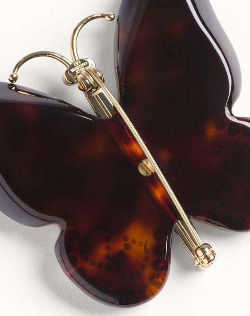 VALENTINO GARAVANI LOGO BROOCH