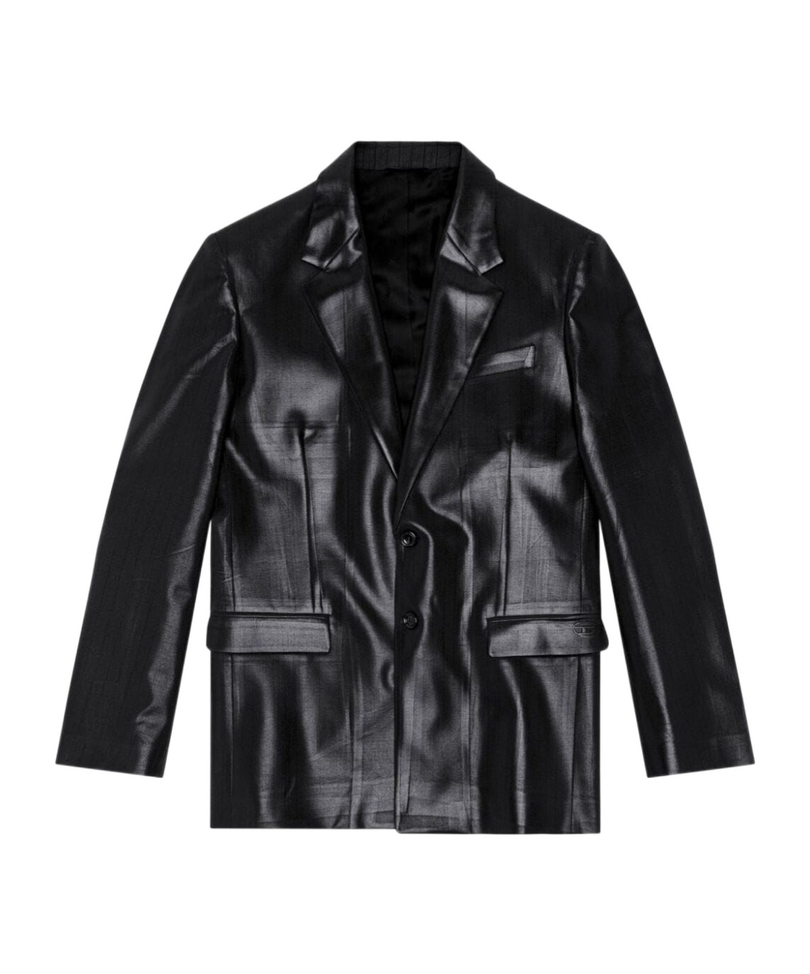 DIESEL J-STANLEY COATED-FINISH BLAZER 