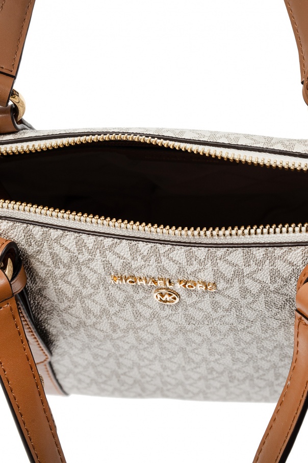 Michael Michael Kors Nomad Small Logo Tote Bag In White