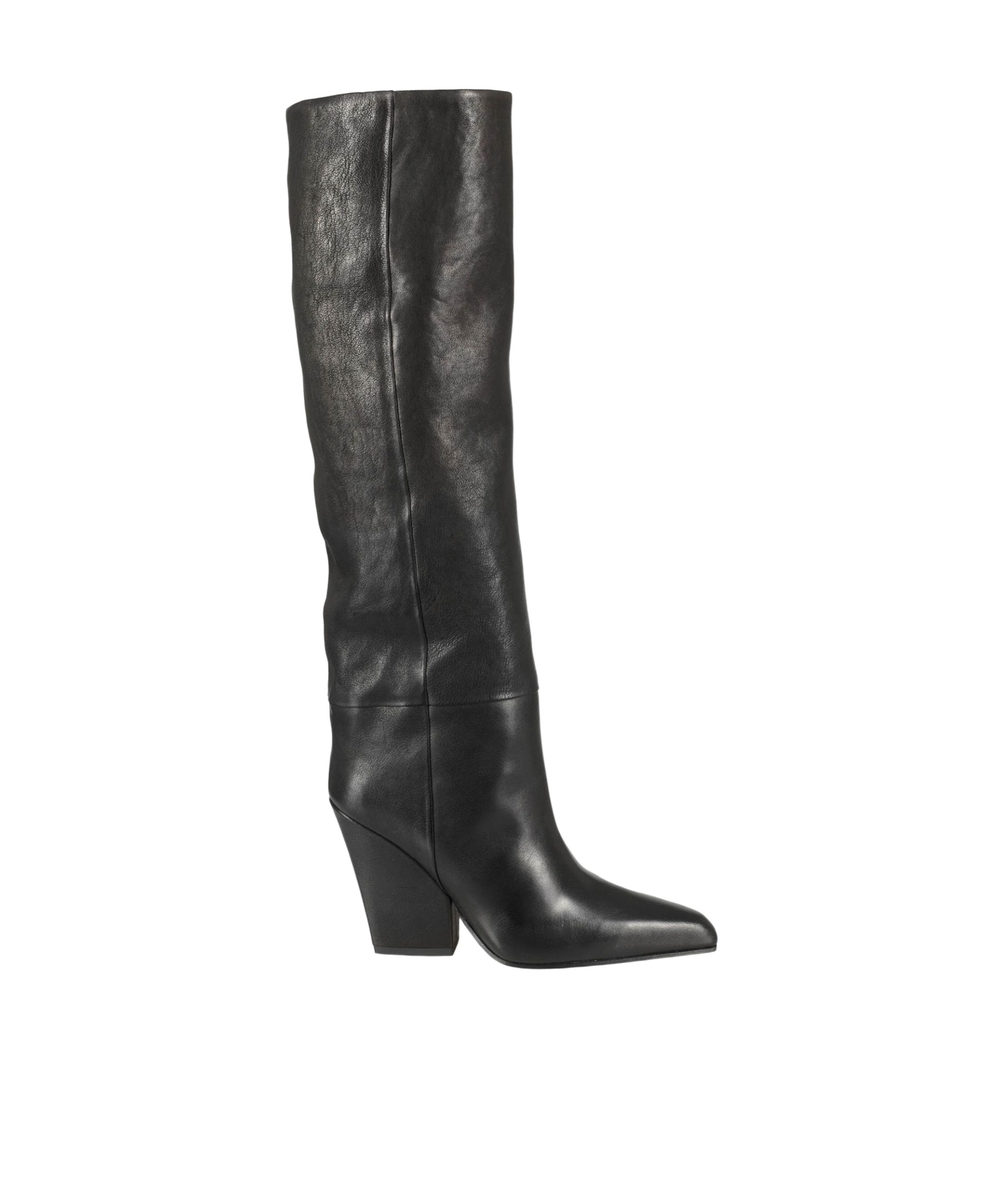 Paris Texas Black Texture-effect Leather Boots In Black