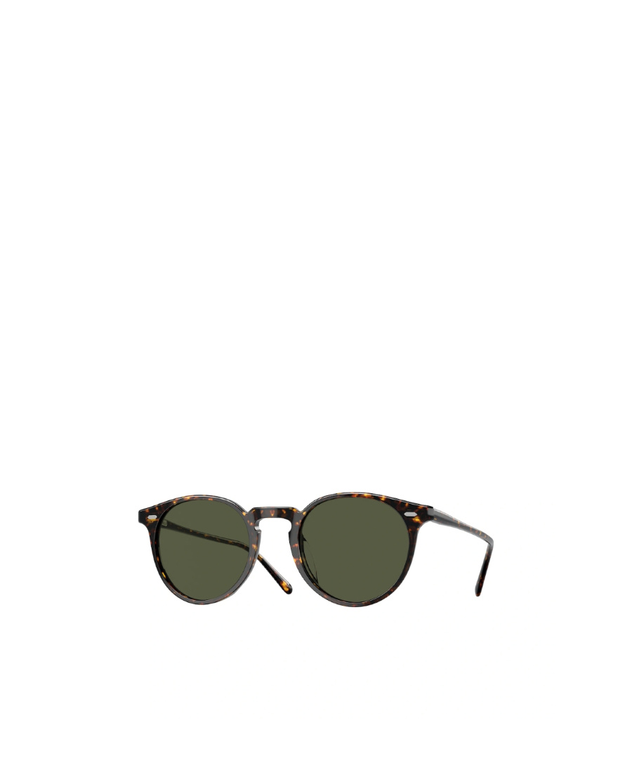 Oliver Peoples Round Frame Sunglasses In Green