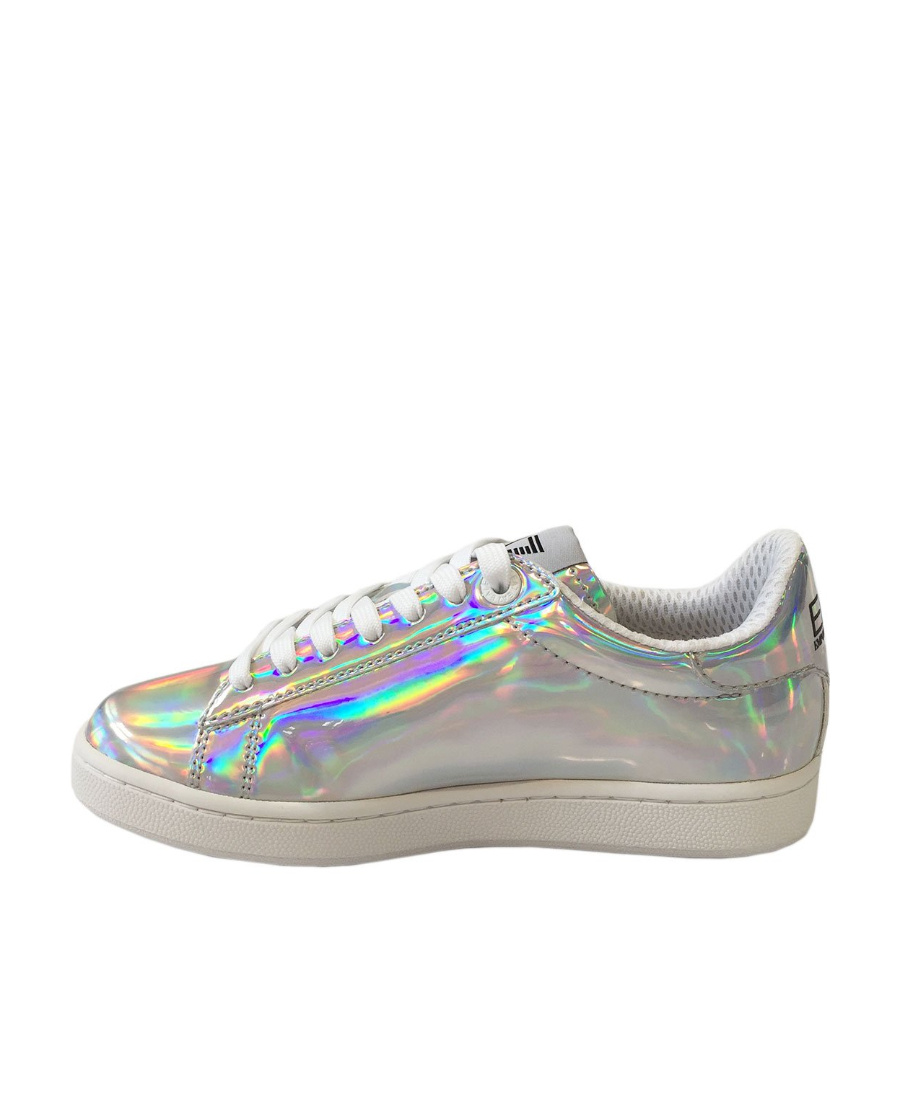 Ea7 Logo Details Casual Sneakers In Multicolor