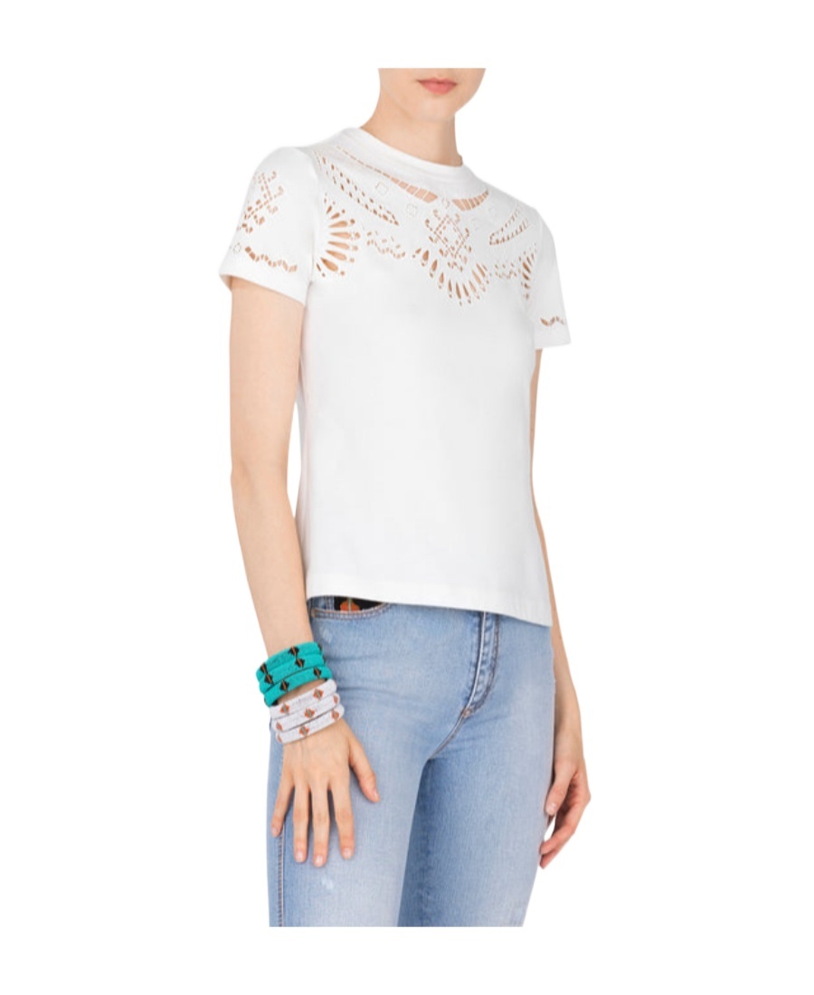 Ermanno Scervino Geometric Printed T-shirt In White