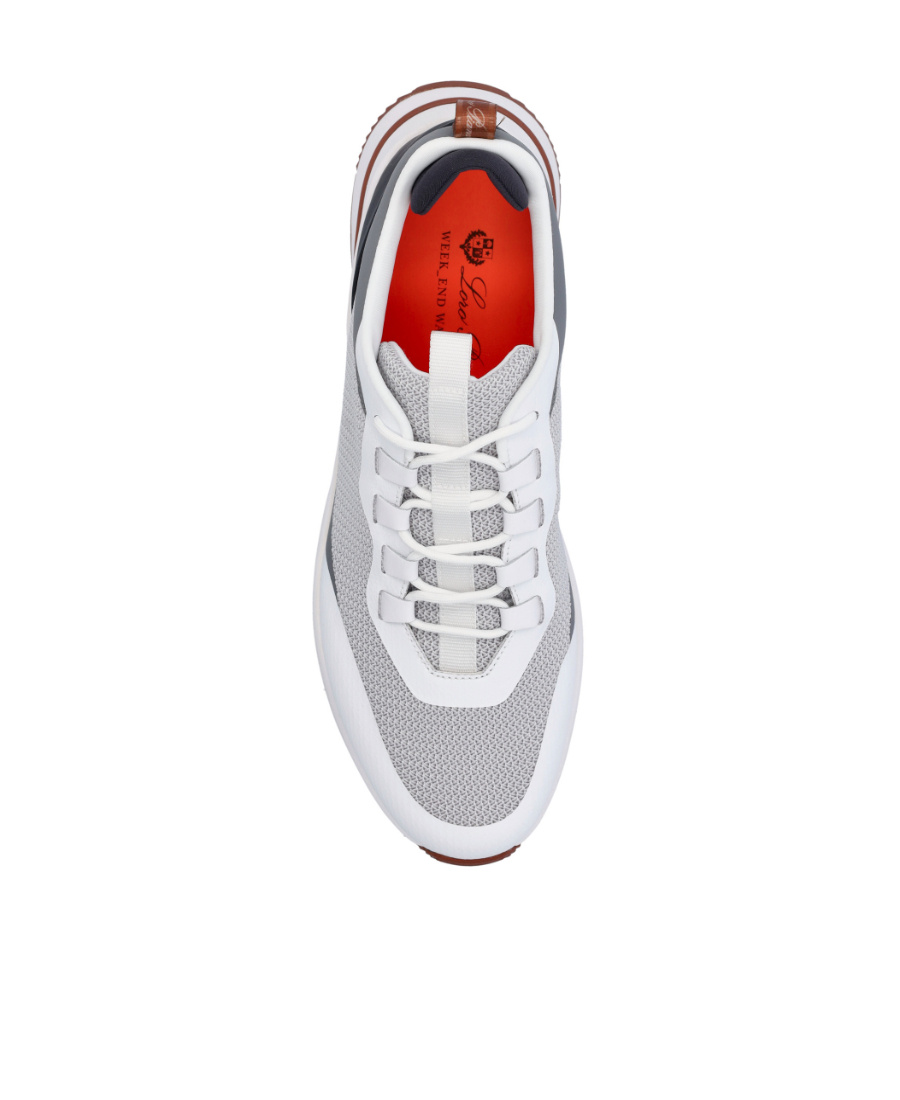 Loro Piana Weekend Walk Performance Mesh Low-top Sneakers In White