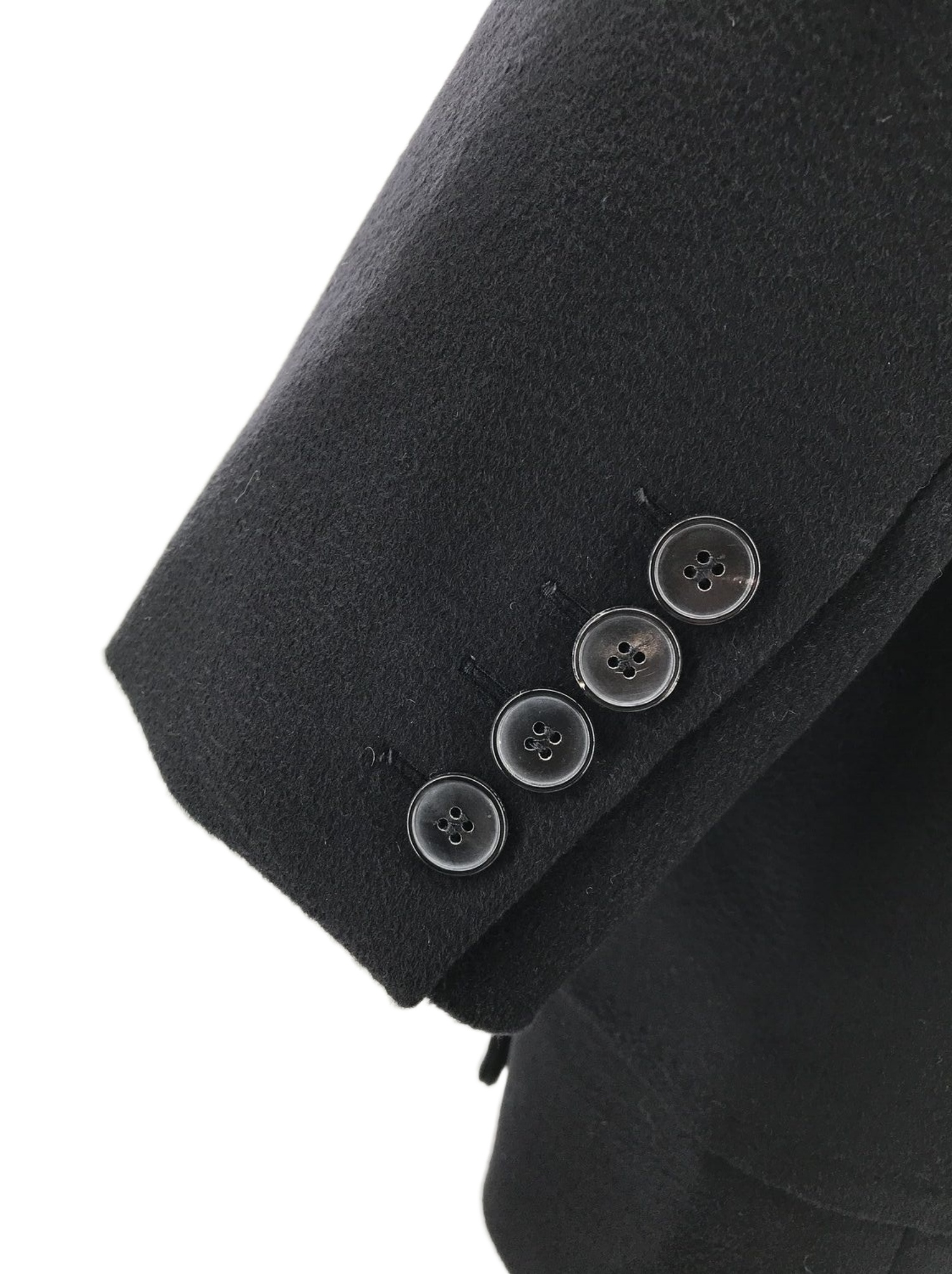 Max Mara Long-sleeved Coat In Black