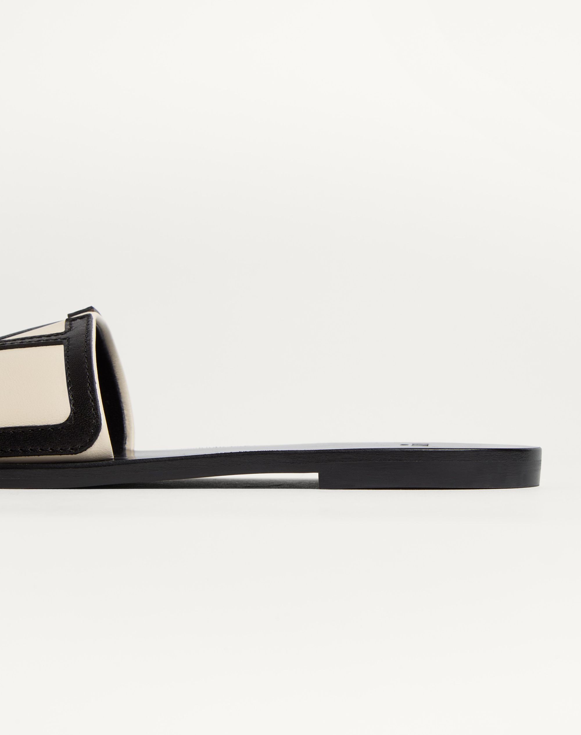 Shop Valentino Viva Superstar Slide Sandal In Nappa Leather In Black