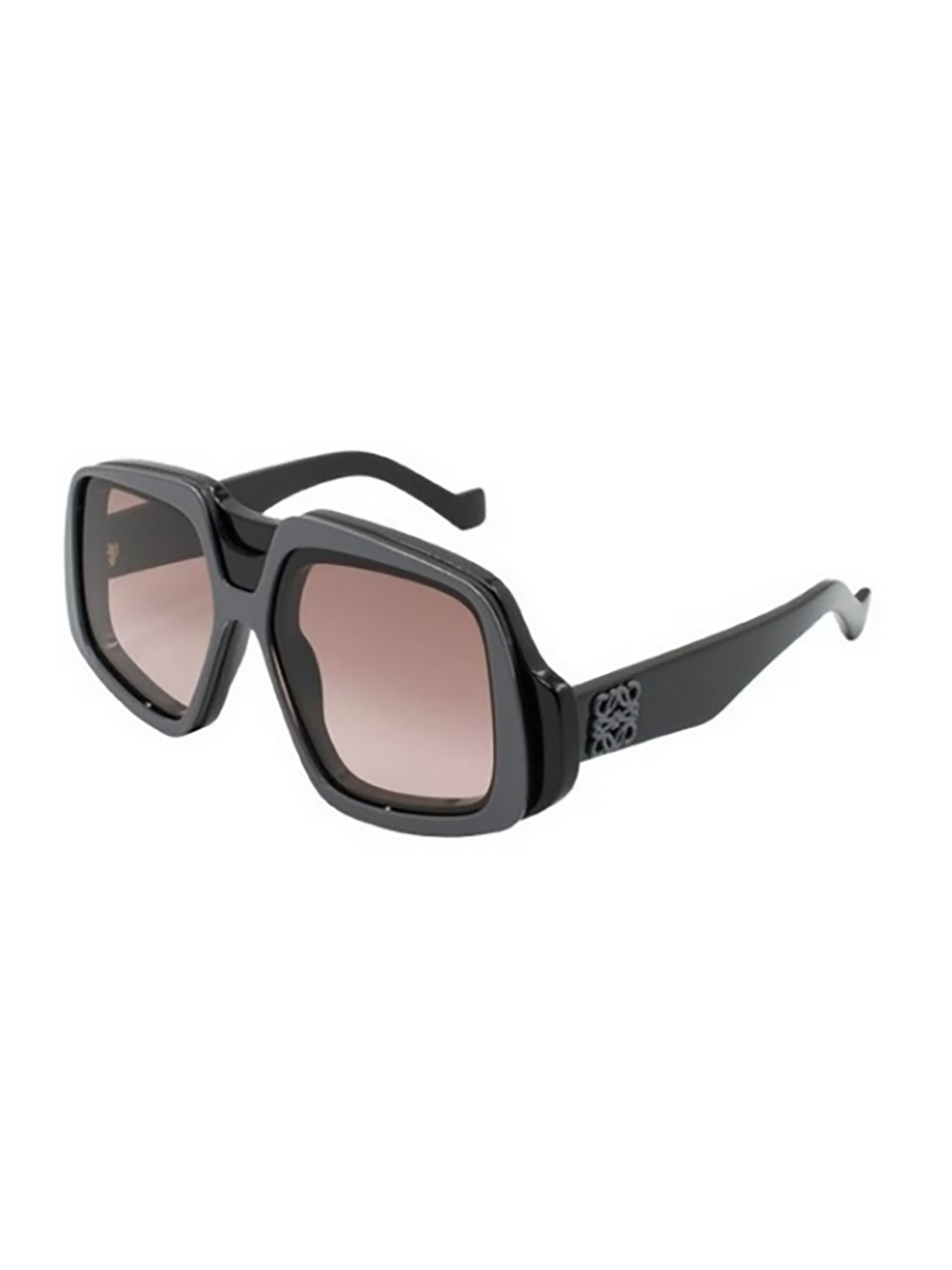 Loewe Anagram 61mm Gradient Geometric Sunglasses In Brown