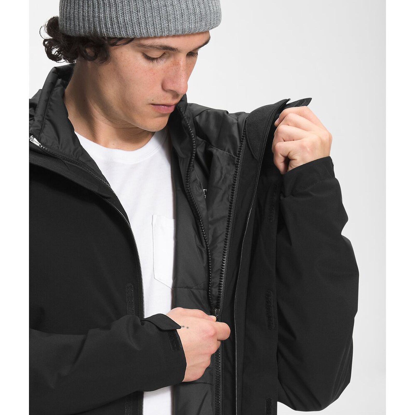 The North Face Carto Triclimate Jacket In Black