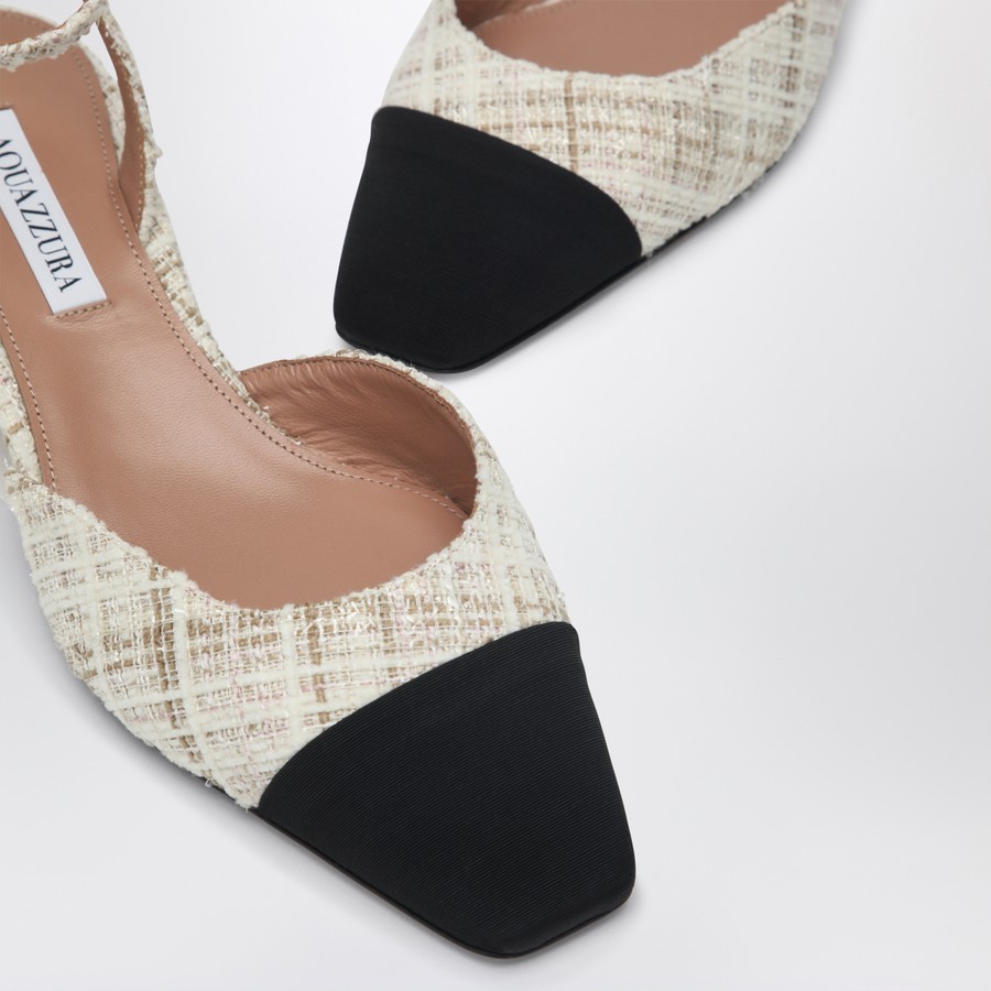 Aquazzura French Flirt 35 Squared-toe Pumps In Nude