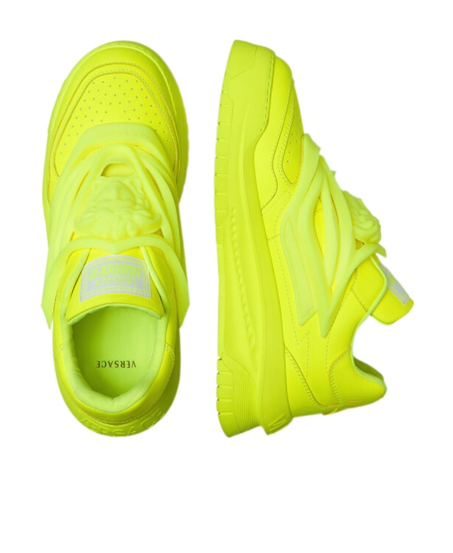 Versace Odissea Low-top Sneakers In Yellow
