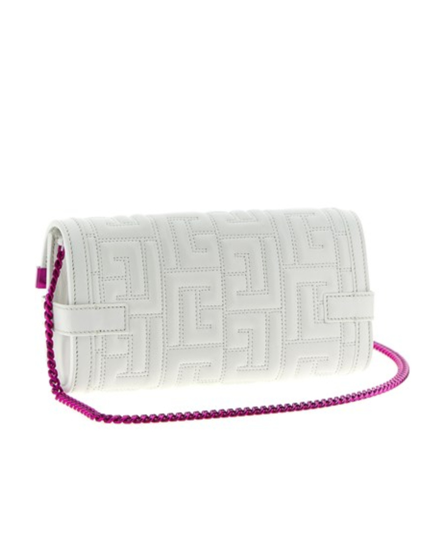 Balmain Flip Shoulder Bag In White