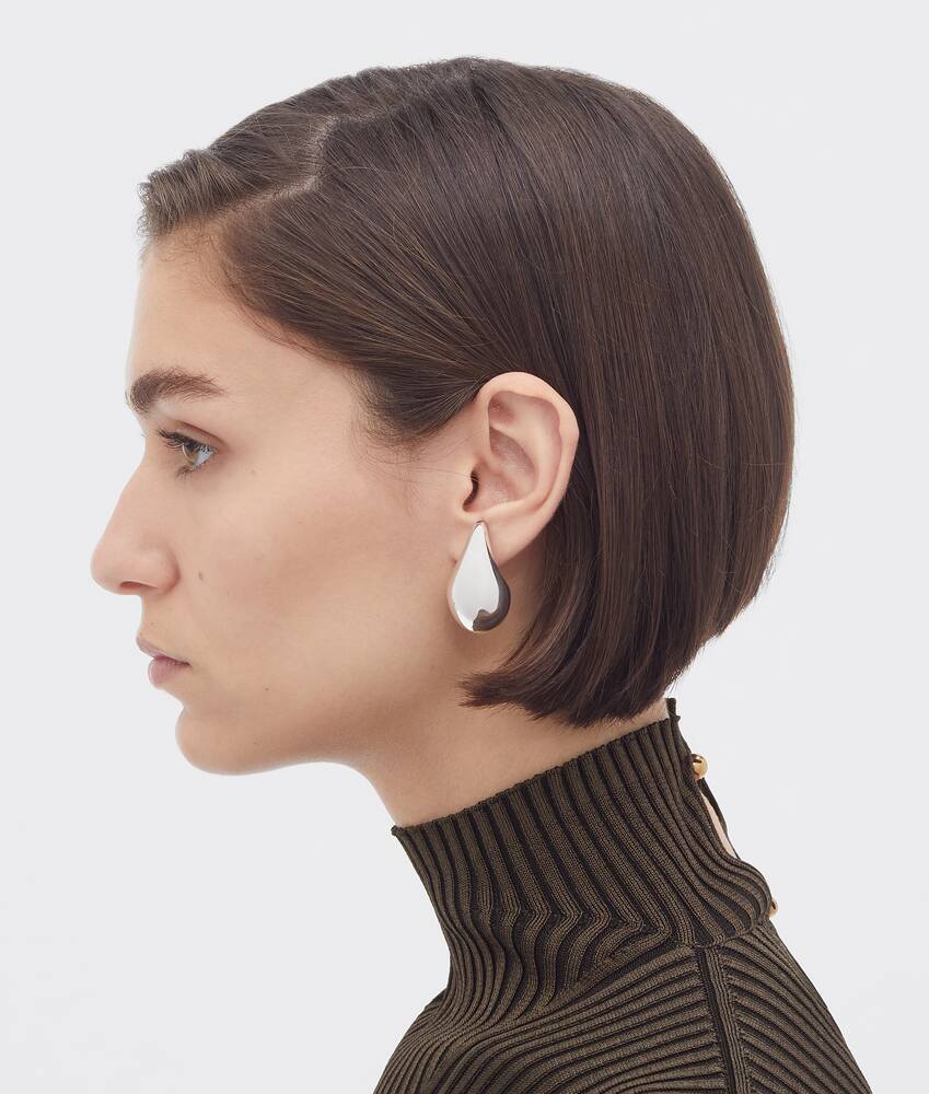 Bottega Veneta Women Drop Earrings In Gray