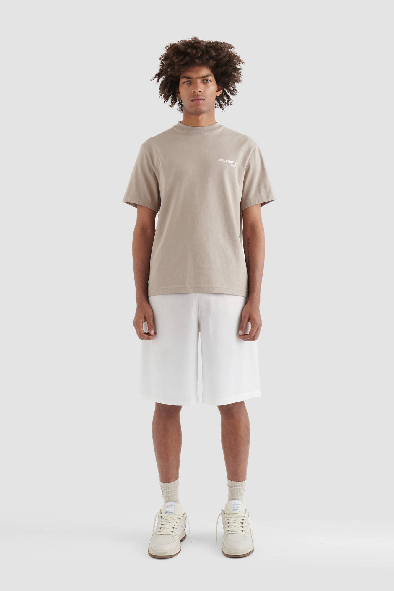 Axel Arigato Legacy Logo-printed Cotton T-shirt In Neutral
