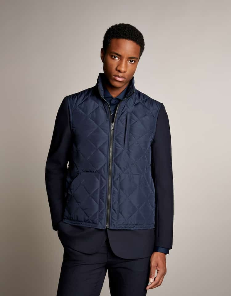 Fay Quilted Vest In Black