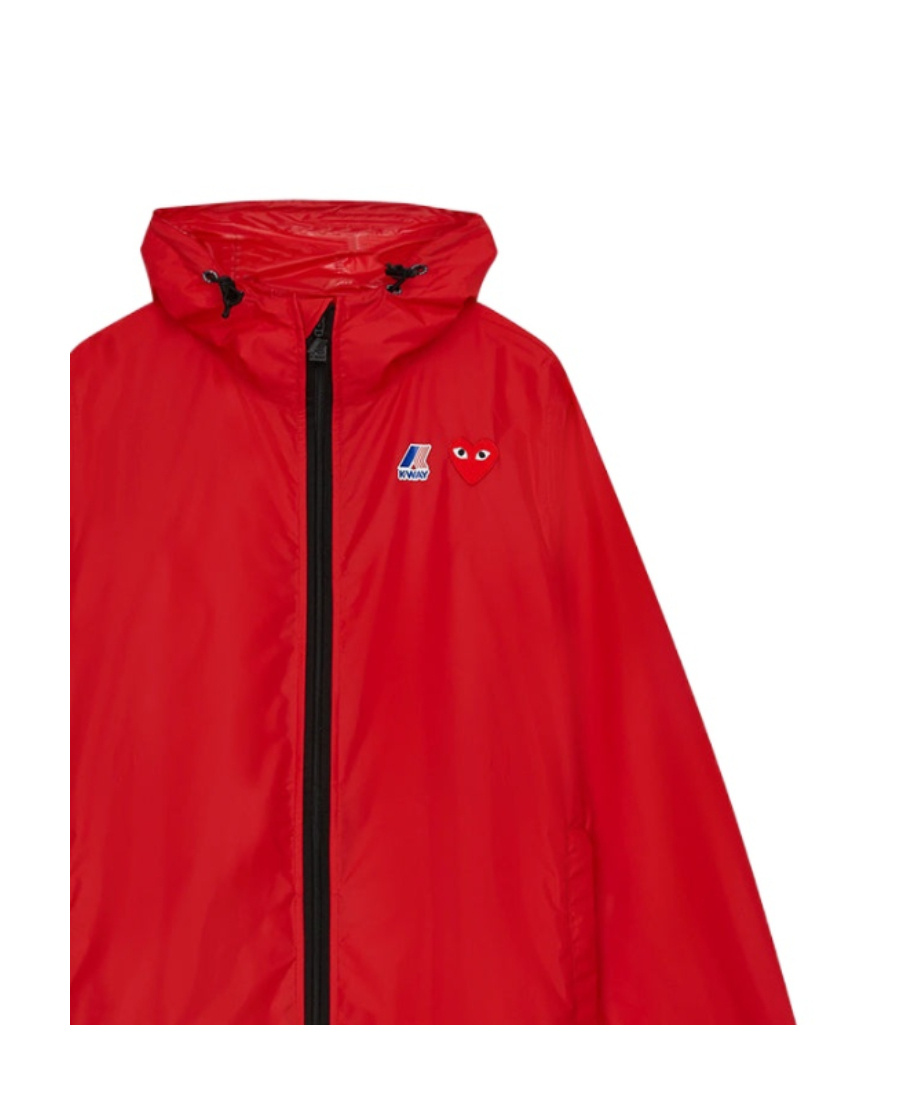 Comme Des Garçons Play Coats & Jackets In Red