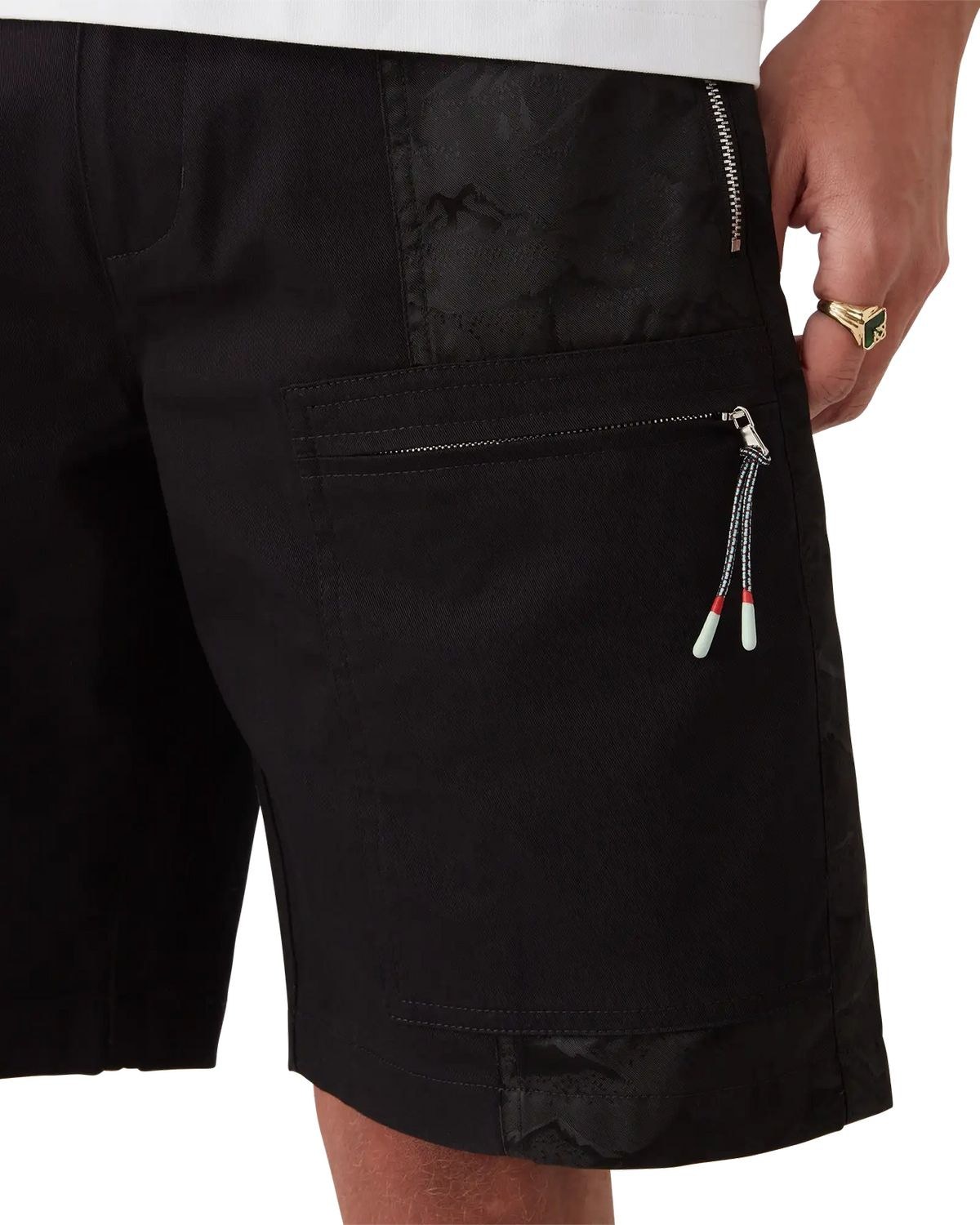 Casablanca Mountain Camo Cargo Trouser In Black