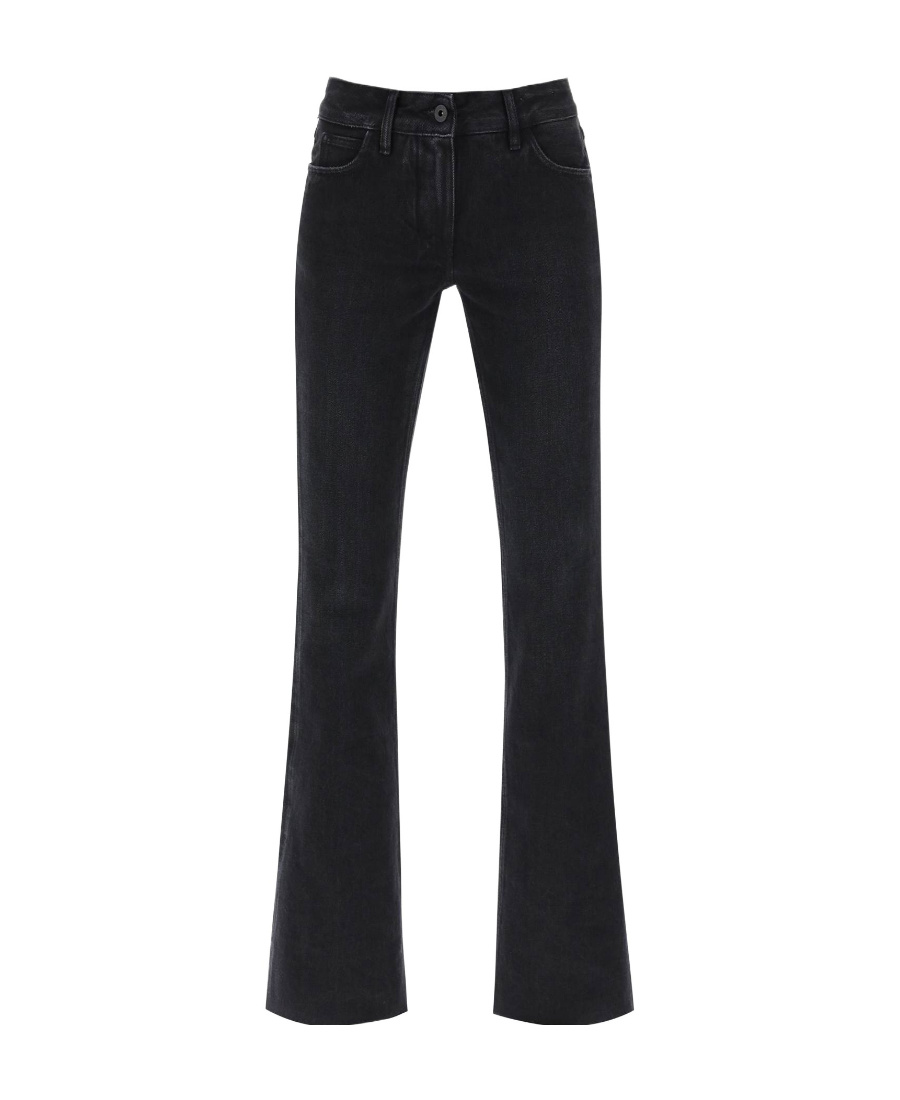 Off-white Bootcut Fit Jeans In Black