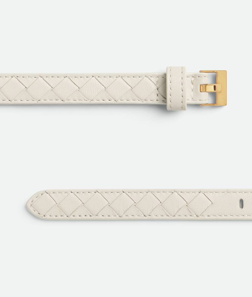 Bottega Veneta Thin Watch Belt In Nude