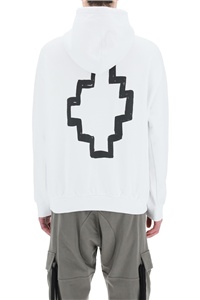 MARCELO BURLON COUNTY OF MILAN MARCELO BURLON COUNTY OF MILAN TEMPERA CROSS DRAWSTRING HOODIE