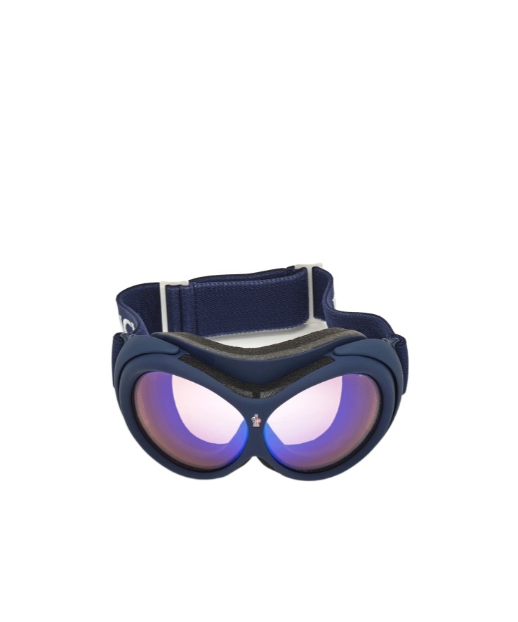 Moncler Eyewear Oversized Ski Goggles In Blue