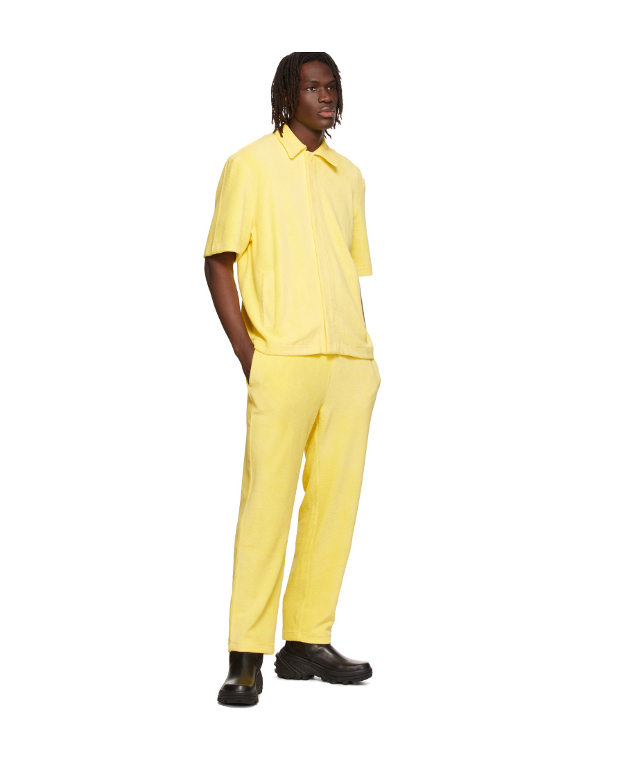 Alyx Yellow Loose And Tight Waist Casual Pants In Yellow