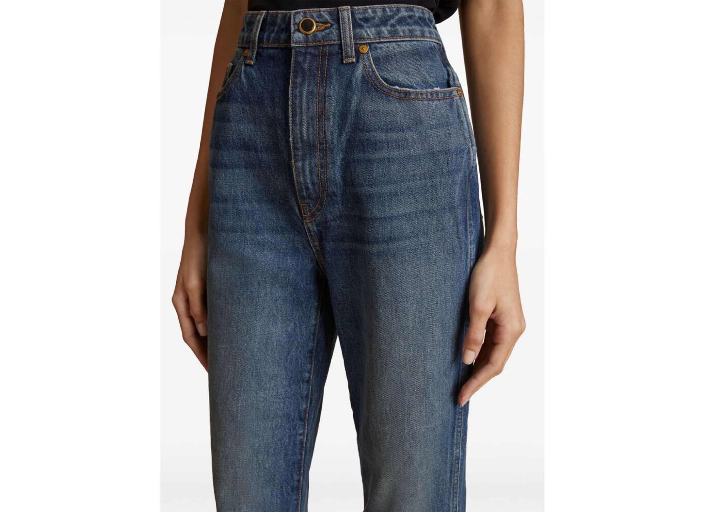 Khaite The Danielle High-rise Jeans In Blue
