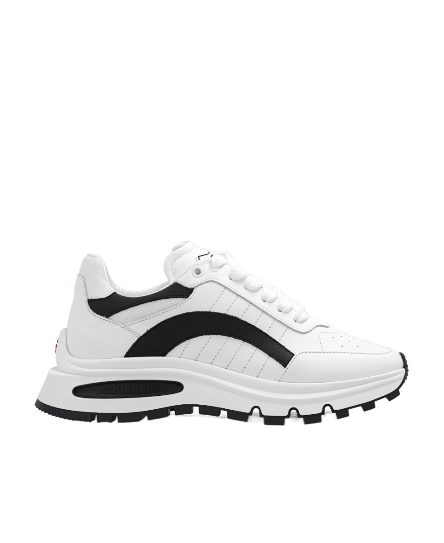 Dsquared2 Two-tone Chunky Sneakers In White