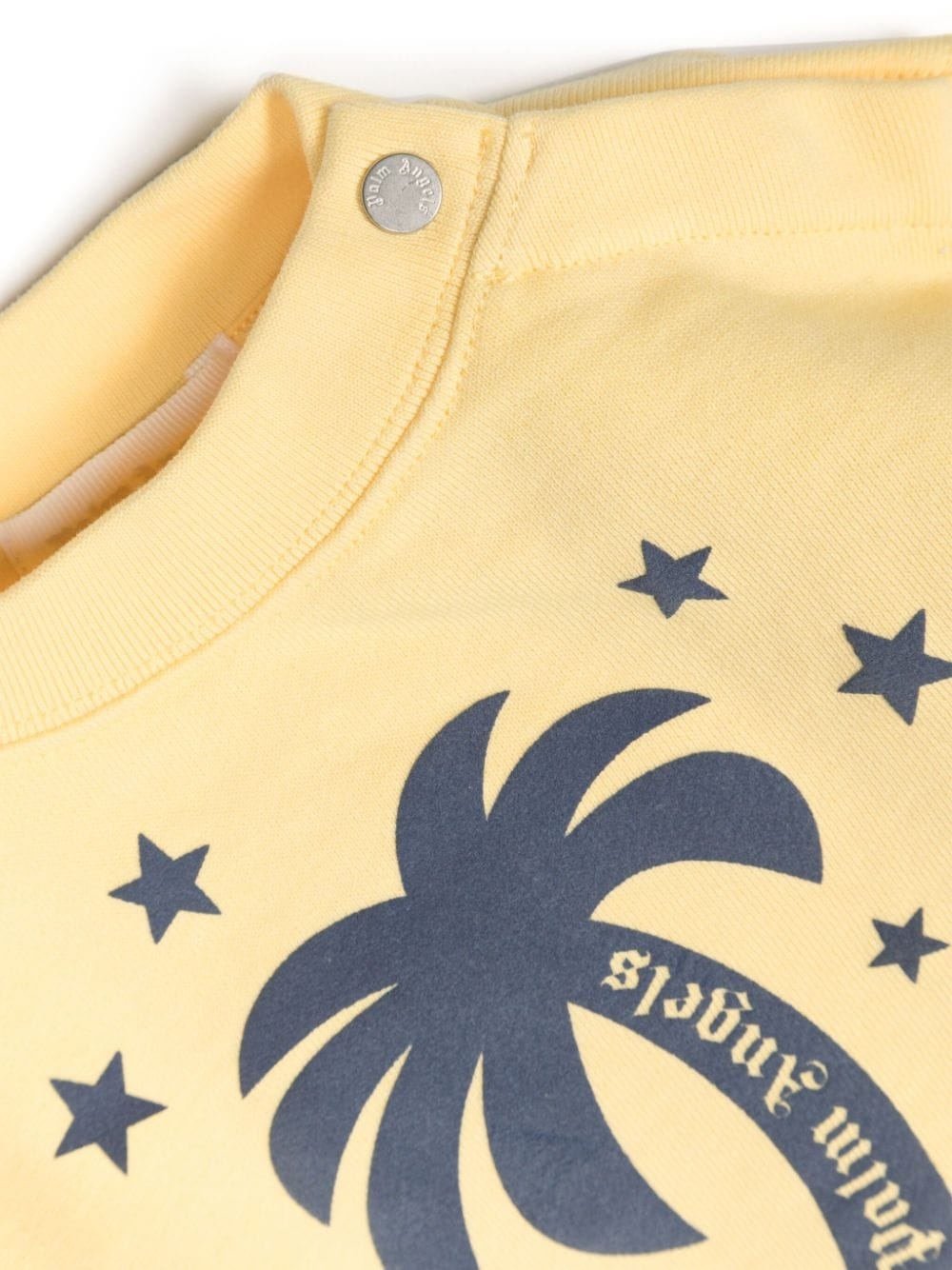 Palm Angels Logo-print Cotton Sweatshirt In Nude
